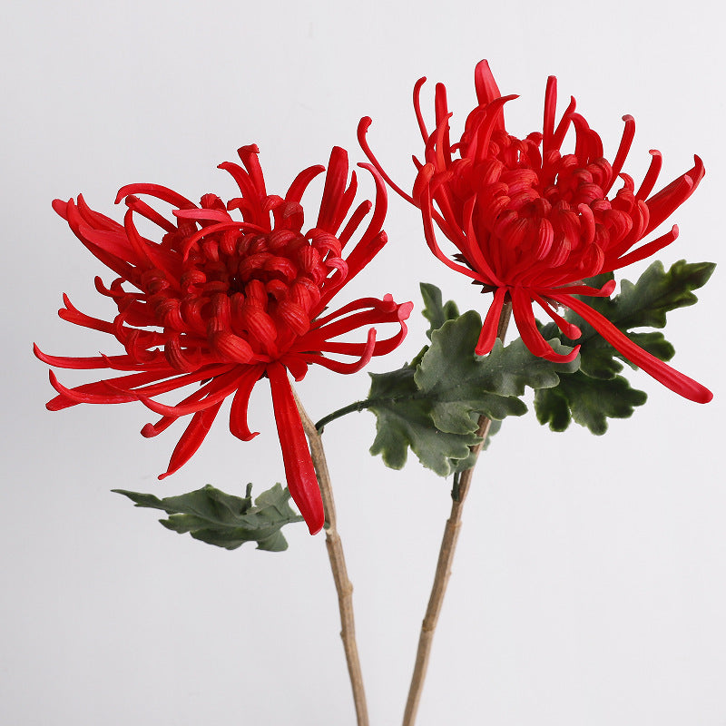 Fleur artificielle en PU, chrysanthème à une tige, 72 cm de hauteur, idéale pour mariages et décoration intérieure