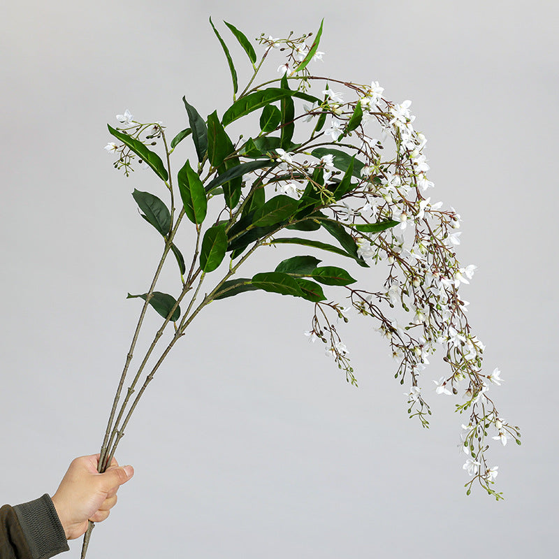 Guirlande de jasmin artificiel en polyester, 120 cm, décoration intérieure élégante