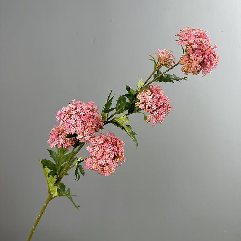 Bouquet de 6 fleurs d'hortensia en plastique, 85 cm, décoration intérieure élégante pour mariage, maison ou bureau