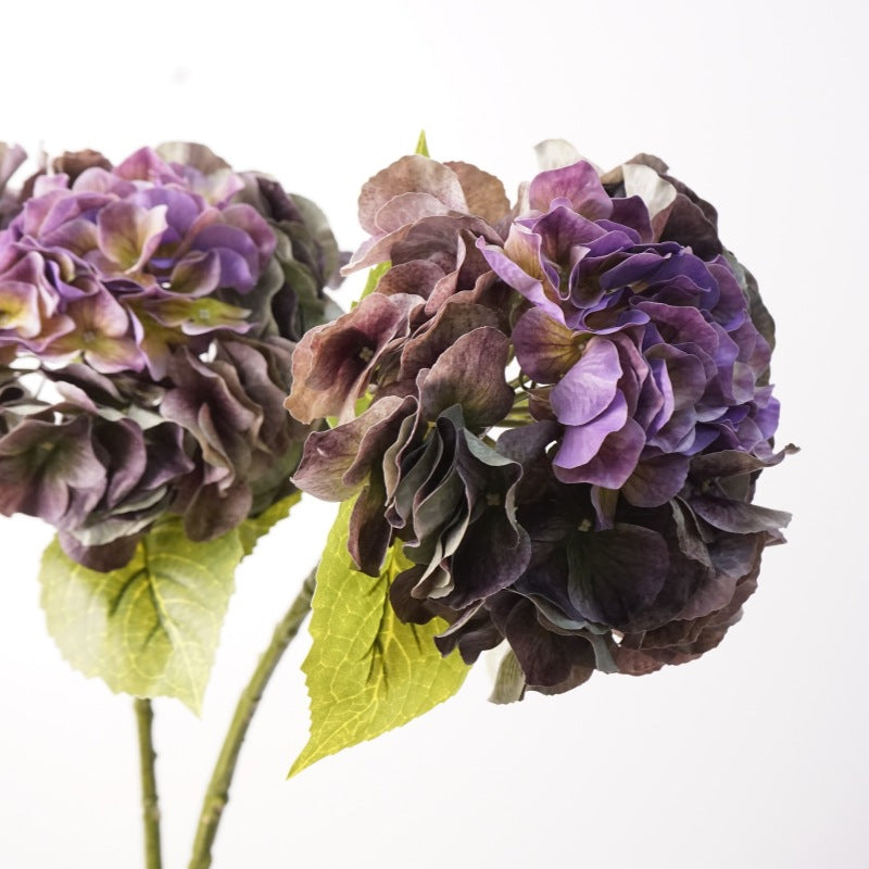 Hortensia artificiel de 50 cm, touche poétique pour déco d'intérieur, mariages et espaces commerciaux