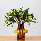 Bouquet de fruits artificiels avec feuilles, 45 cm, décoration de table, style bohème chic