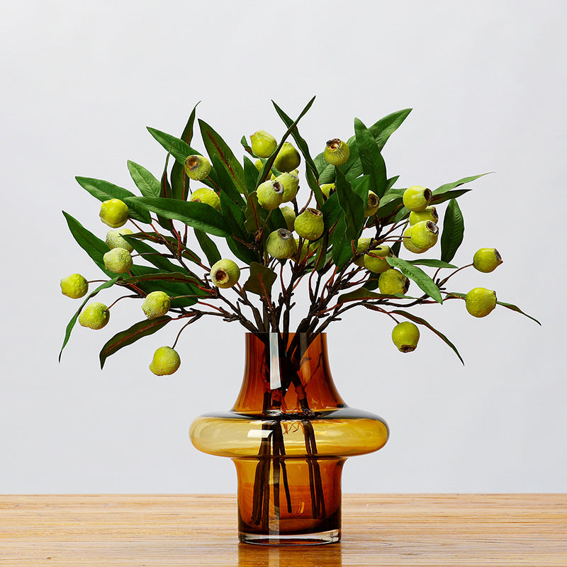 Bouquet de fruits artificiels avec feuilles, 45 cm, décoration de table, style bohème chic