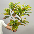 Plante Artificielle Croton, 64 cm, Décoration Intérieure et Extérieure, Style Nordique et Champêtre