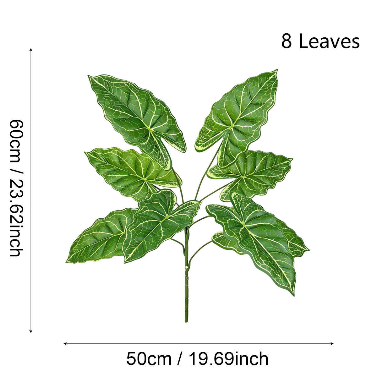 Plante Artificielle Colocasia, Décor Élégant pour Intérieur et Extérieur, 60 cm