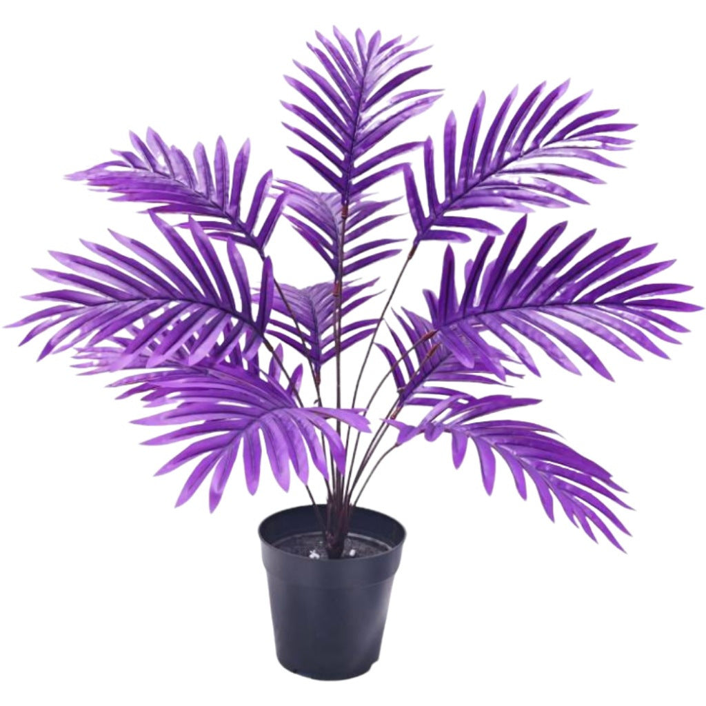 Plante Artificielle Areca, 12 Tiges, 67 cm, Décoration Intérieur et Extérieur, Style Moderne