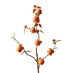 Branche artificielle de kakis d'automne, décoration d'intérieur, 66 cm, style rétro, pour maison, hôtels et vitrines
