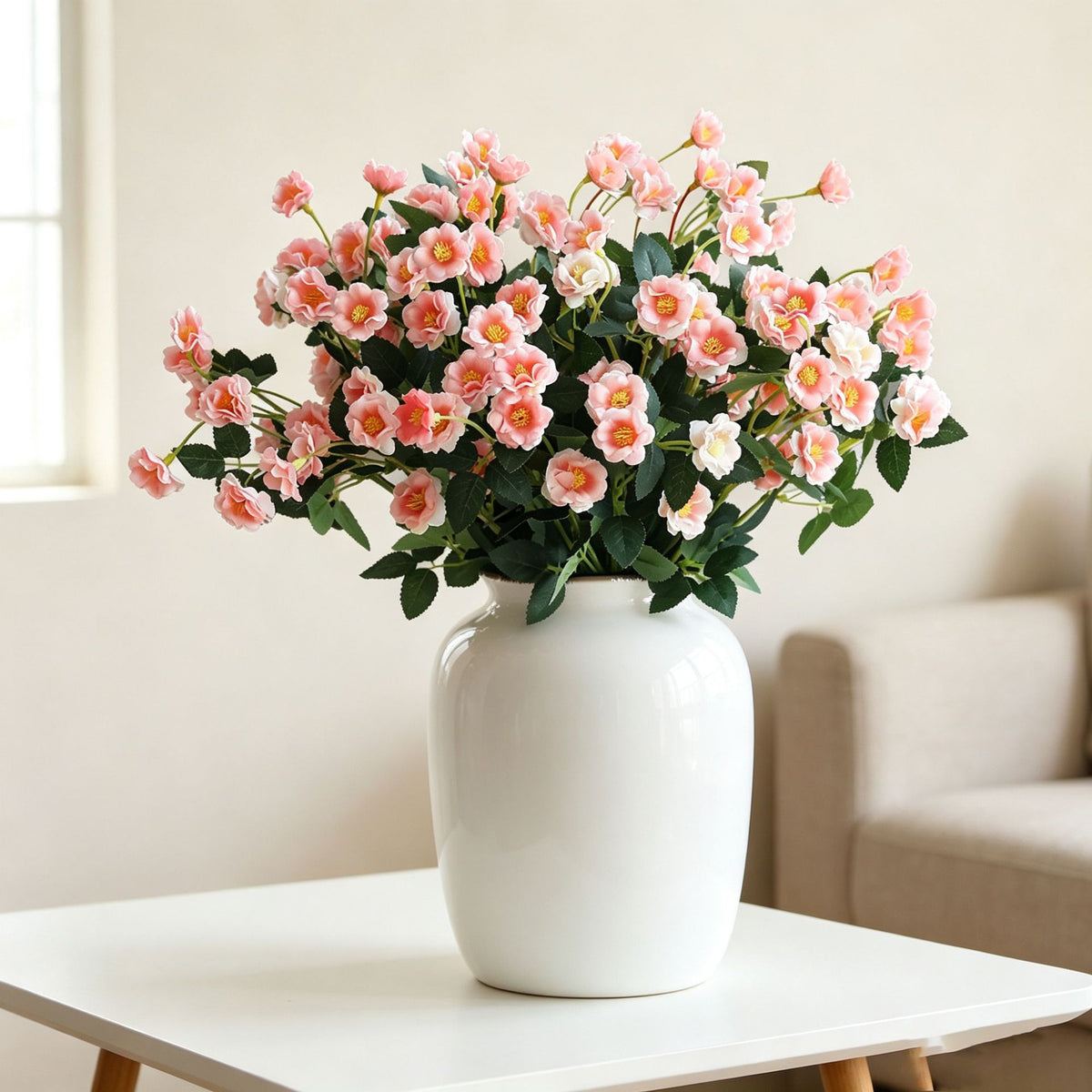 Bouquet de roses artificielles haut de gamme, 37 cm, décoration intérieure extérieure, mariage, événement, cadeau, style français vintage
