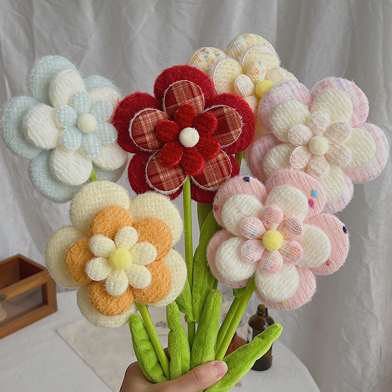 Fleurs artificielles en velours, 10 tiges de fleurs sauvages, 38 cm, décoration intérieure, mariage, événements