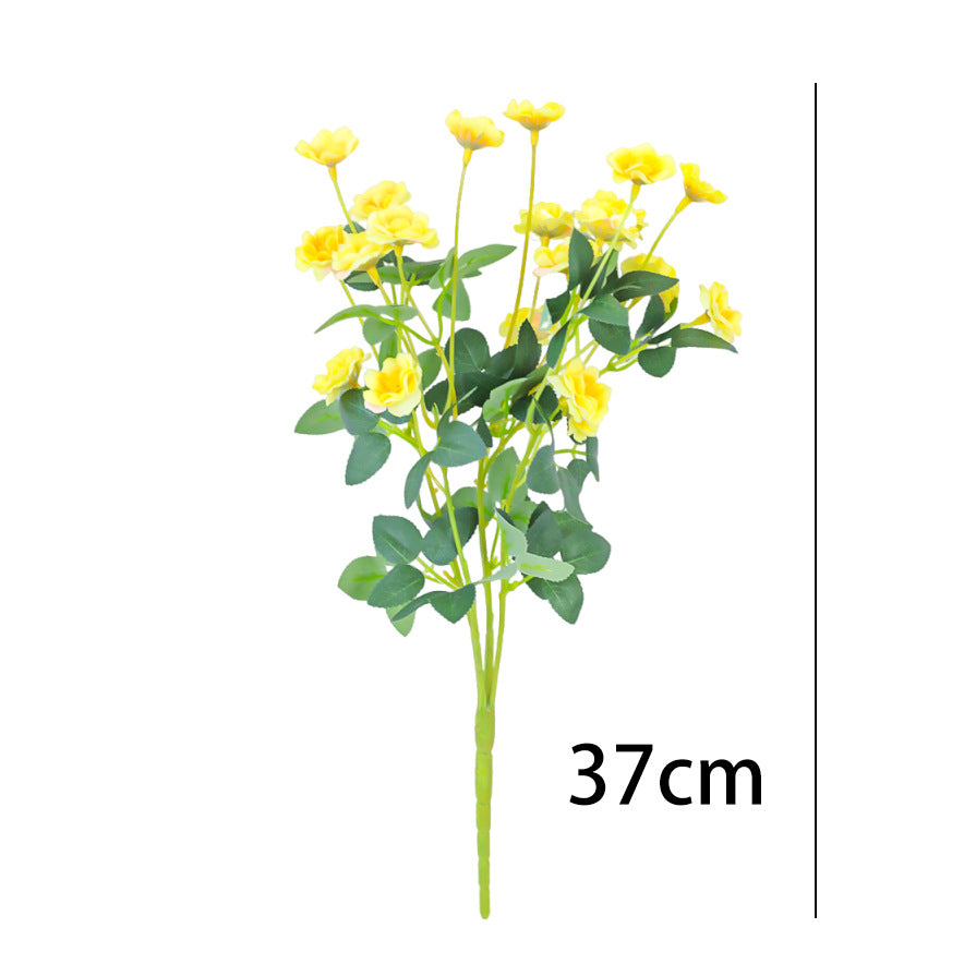 Bouquet de roses artificielles haut de gamme, 37 cm, décoration intérieure extérieure, mariage, événement, cadeau, style français vintage