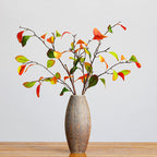 Branche de feuilles de kaki en soie artificielle, longueur 93 cm, décoration intérieure, style campagne