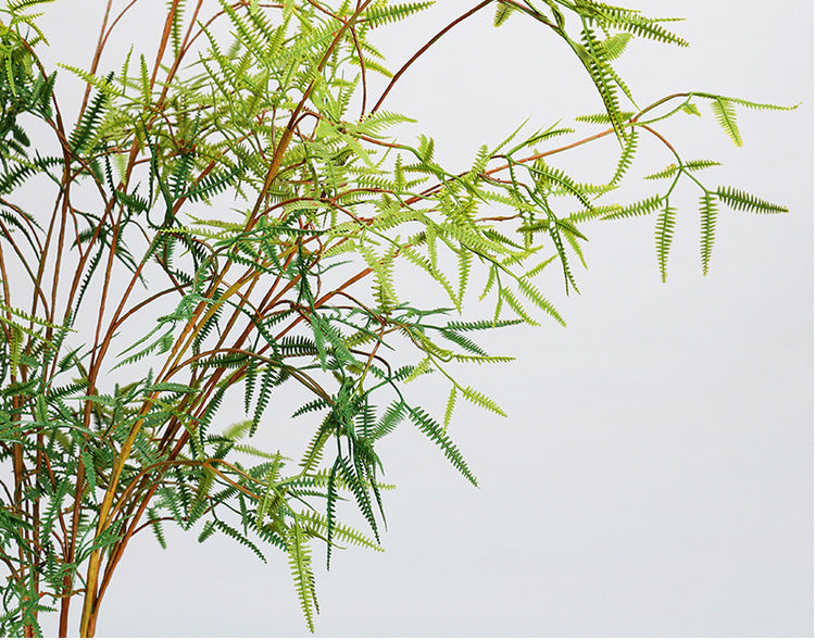 Fougère artificielle en plastique, tige unique de 120 cm, décoration intérieure, style naturel