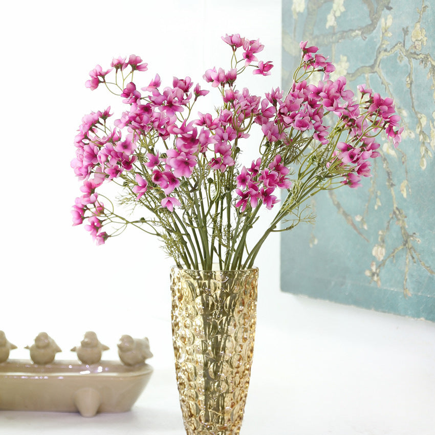 Fleurs artificielles Delphinium, bouquet de 55 cm, décoration intérieure, mariage, événements