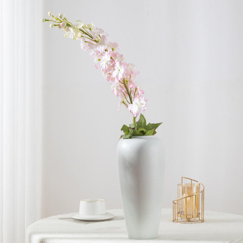 Fleur artificielle Delphinium, 115 cm, style moderne, tissu en polyester, idéal pour mariages et décoration intérieure