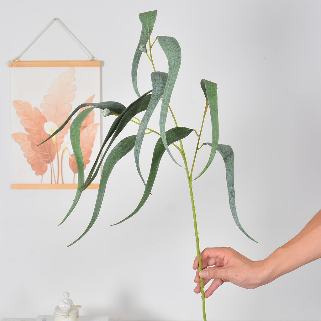 Bouquet de fleurs artificielles avec eucalyptus et fougère, 68 cm, pour mariage et décoration intérieure
