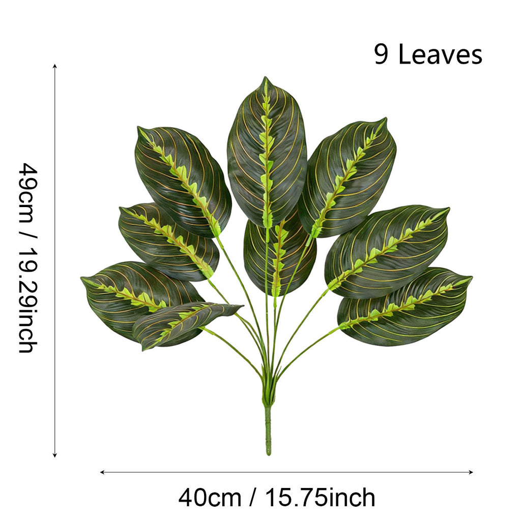 Plante artificielle Maranta, 43 cm, décoration intérieure élégante pour maison, bureau ou événements