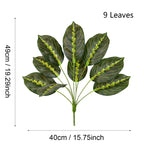 Plante artificielle Maranta, 43 cm, décoration intérieure élégante pour maison, bureau ou événements