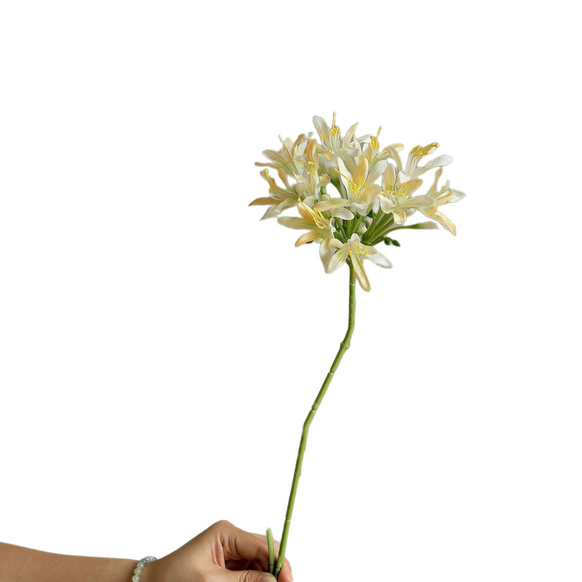 Fleur artificielle d'agapanthe, tige unique, 60 cm, décoration intérieure élégante