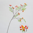 Branche de faux Coriaria avec feuilles et fruits, décoration florale pour intérieur, 98 cm