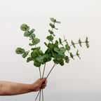 Branche d'eucalyptus artificielle de 65 cm, décoration élégante pour intérieur, mariage ou événement