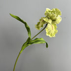 Fleur artificielle Iris en PU, tige unique de 64 cm, décoration élégante pour mariage, maison et extérieur