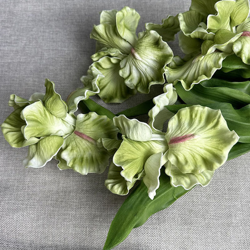 Fleur artificielle Iris en PU, tige unique de 64 cm, décoration élégante pour mariage, maison et extérieur