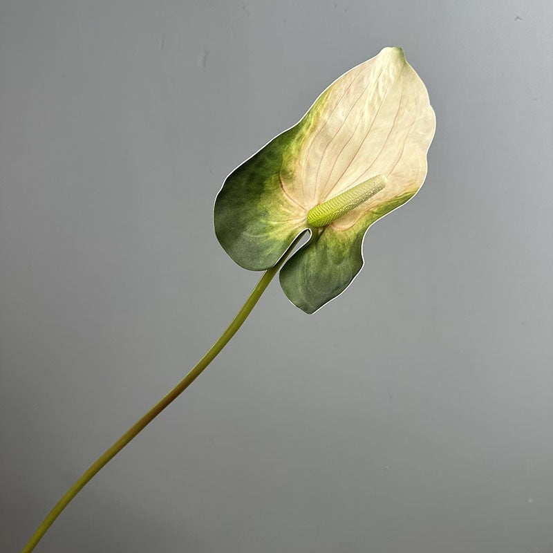 Fleur artificielle d’Anthurium, tige unique, 72 cm de haut, pour mariage, décoration intérieure et espaces commerciaux