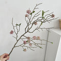 Branche de fruits secs en plastique, 12 fleurs, 80 cm, décoration intérieure et extérieure