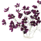 Fleurs artificielles Cosmos, bouquet de 6 tiges en soie polyester, 60 cm, décoration intérieure élégante