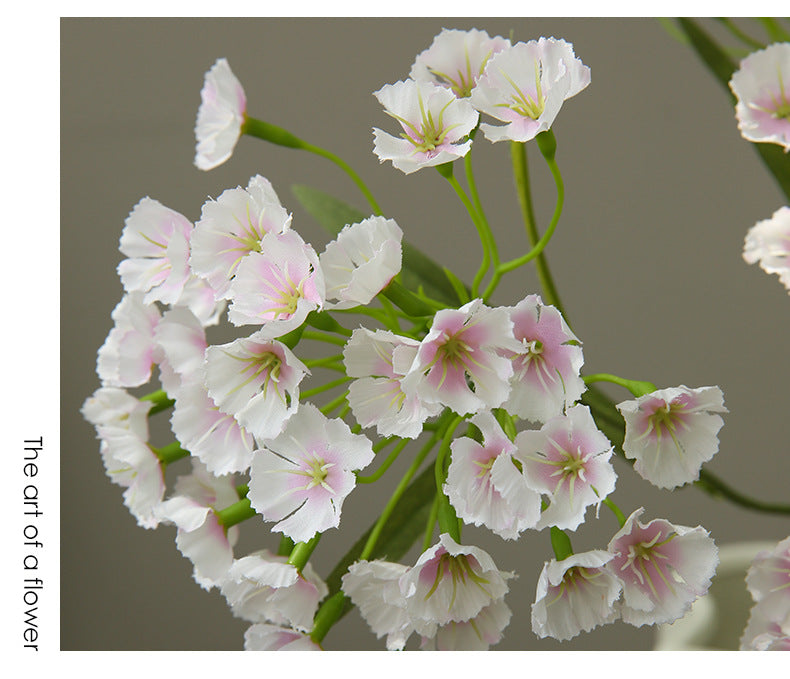 Fleur artificielle en soie polyester, tige unique avec 3 fleurs d'œillet, 72 cm, pour décoration intérieure et événements