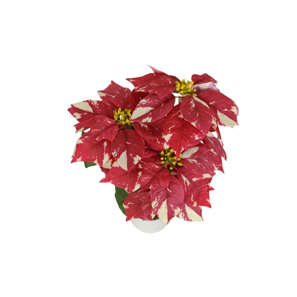 Fleur artificielle Poinsettia, 52 cm, idéale pour Noël, mariages et décoration intérieure