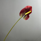 Fleur artificielle d’Anthurium, tige unique, 72 cm de haut, pour mariage, décoration intérieure et espaces commerciaux