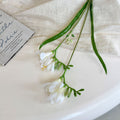 Fleurs artificielles orchidées, bouquet de 6 fleurs, 60 cm, tissu soyeux, pour mariage, décoration intérieure
