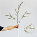 Branche artificielle sel et poivre, 110 cm, décoration intérieure élégante, mariage et événements