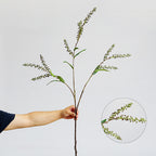 Branche artificielle sel et poivre, 110 cm, décoration intérieure élégante, mariage et événements