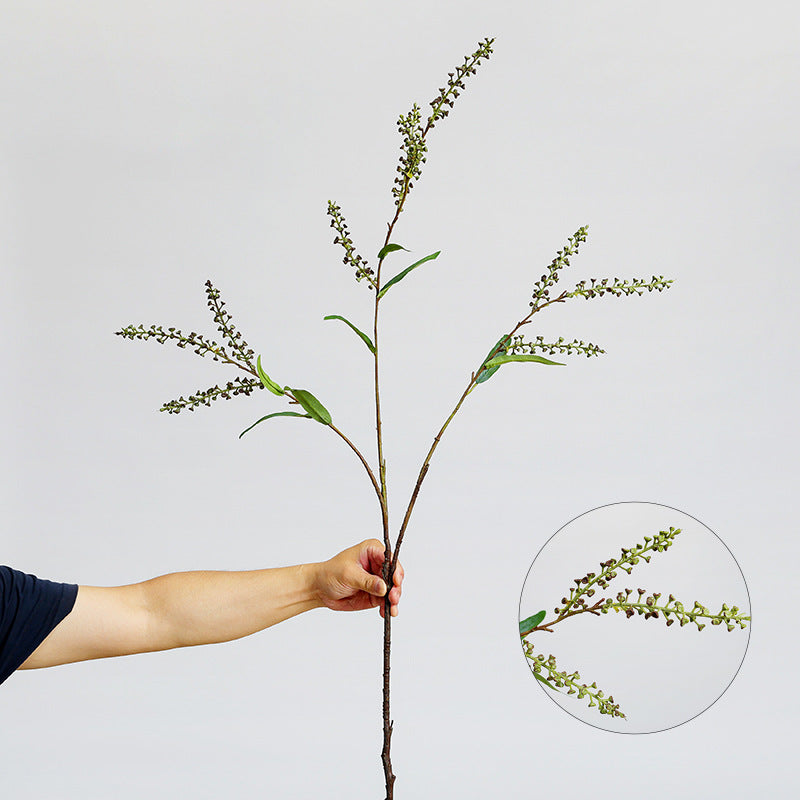 Branche artificielle sel et poivre, 110 cm, décoration intérieure élégante, mariage et événements