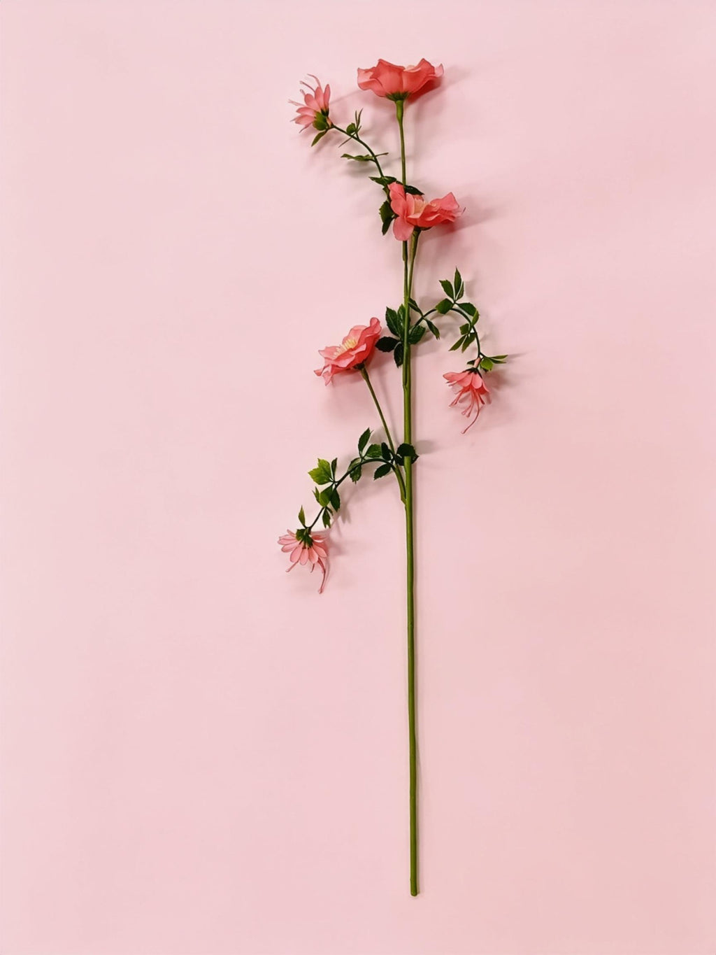 Fleurs artificielles Cosmos, bouquet de 6 fleurs en tissu soyeux, 70 cm, décoration intérieure élégante, mariage et maison