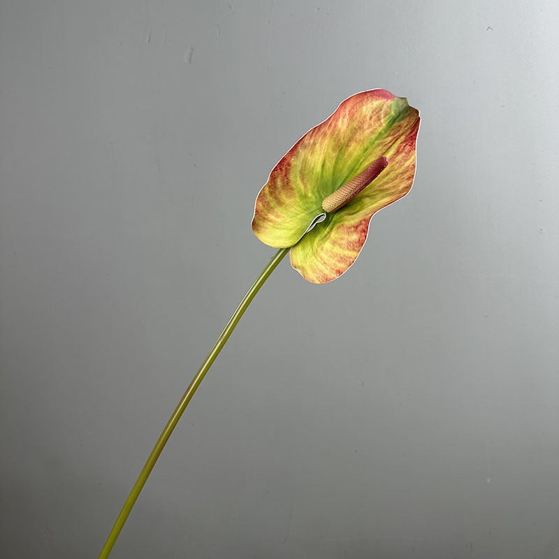 Fleur artificielle d’Anthurium, tige unique, 72 cm de haut, pour mariage, décoration intérieure et espaces commerciaux
