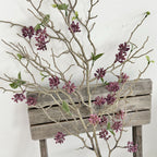 Branche de fruits secs en plastique, 12 fleurs, 80 cm, décoration intérieure et extérieure