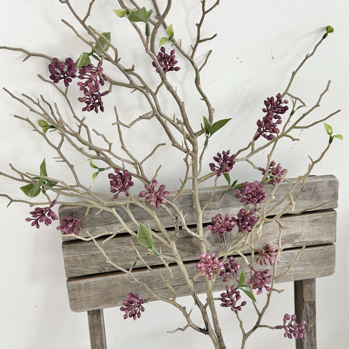Branche de fruits secs en plastique, 12 fleurs, 80 cm, décoration intérieure et extérieure
