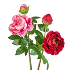 Bouquet de pivoines artificielles en soie 2 têtes, 66 cm, décoration intemporelle pour mariage, maison, bureau, vitrine commerciale