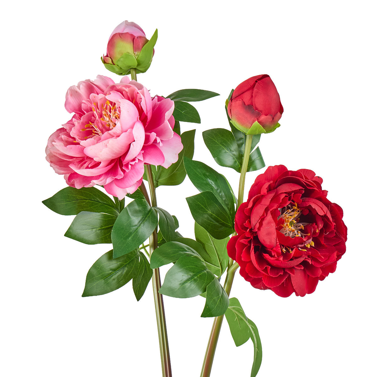 Bouquet de pivoines artificielles en soie 2 têtes, 66 cm, décoration intemporelle pour mariage, maison, bureau, vitrine commerciale