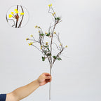 Plante Artificielle Gypsophile, Tige Unique avec 18 Fleurs, 85 cm, Tissu Polyester, Décoration Intérieure