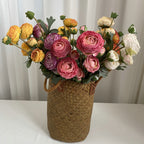 Bouquet de 9 têtes de Lotus en soie artificielle, 55 cm, décoration intérieure, mariage, événements