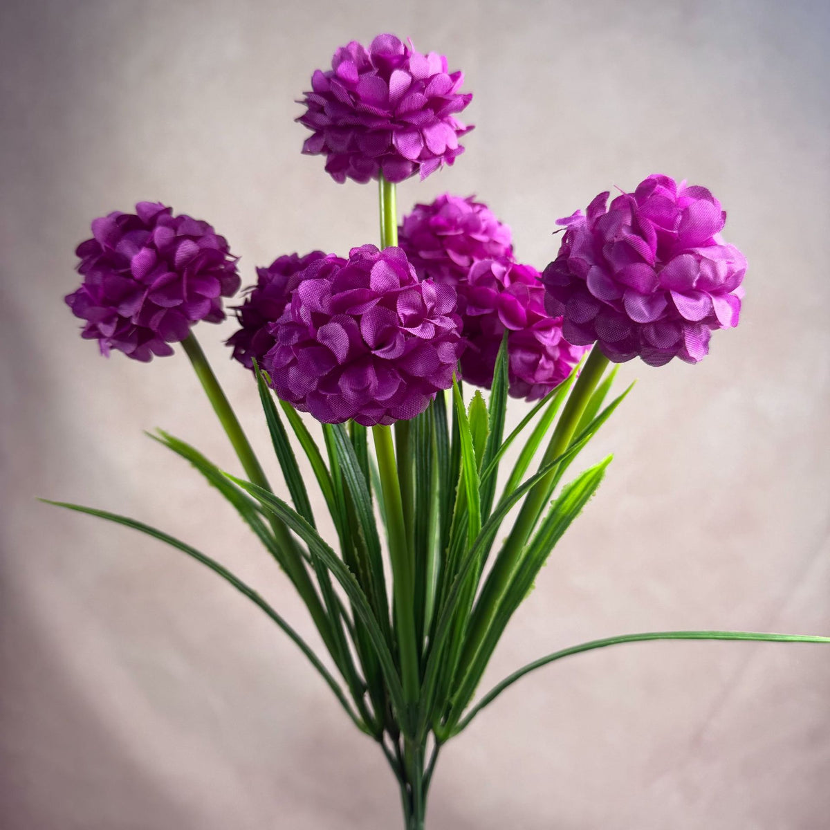 Bouquet de chrysanthèmes globulaires artificiels, 6 têtes, 45 cm, décoration intérieure élégante, mariage, hôtel, bureau