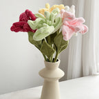 Fleur artificielle en tissu doux, lys géant, tige unique, 44 cm, décoration intérieure, mariage, boutique