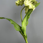 Fleur artificielle Iris en PU, tige unique de 64 cm, décoration élégante pour mariage, maison et extérieur