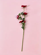 Fleurs artificielles Cosmos, bouquet de 6 fleurs en tissu soyeux, 70 cm, décoration intérieure élégante, mariage et maison