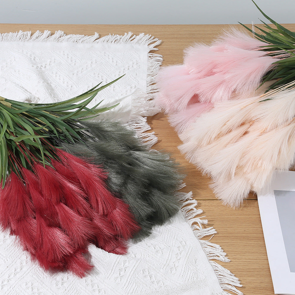 Tige artificielle Pampas 50 cm, décoration élégante pour mariage, maison, extérieur, couleur naturelle
