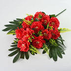 Bouquet de 12 pivoines en soie artificielle, 52 cm, décoration intérieure pour mariage, maison ou hôtel