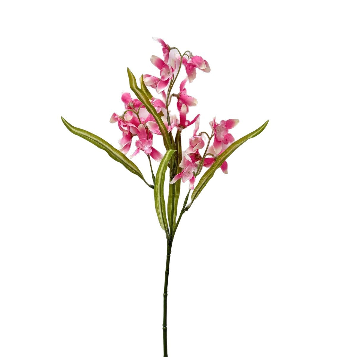 Fleur artificielle orchidée Cymbidium, tige unique, 50 cm, décoration intérieure élégante